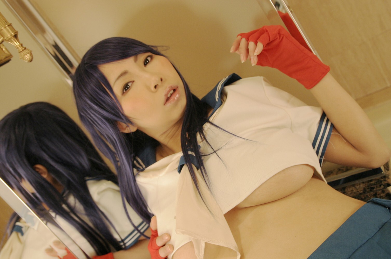 [Cosplay]  Ikkitousen - Big Boobs Kanu Unchou PART 3